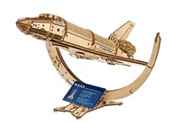 3D puzzle NASA Space Shuttle Discovery MECHANICKÝ MODEL pohyblivý drevený