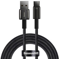 Kábel USB-A na USB-C, Baseus Tungsten Gold, 66W