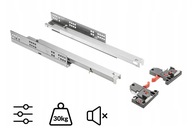 Moderné posuvné 3D vedenie 350 mm PLNÝ VÝSUV GTV tiché zatváranie do 30 kg