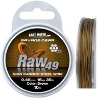 Material Line for Leaders Savage Gear 7x7 Raw49 0,45mm 16kg 10m Uncoated