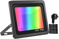 HALOGÉN RGB 50W 16 FAREB 4 REŽIMY + DIAĽKOVÉ OVLÁDANIE IP66