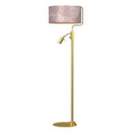 Stojacia lampa ZIGGY PINK Gold/Pink 1xE27 + 1x mini GU10