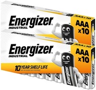 20x VÝKONNÝ ENERGIZER Industrial R3 AAA LR03 BATÉRIA