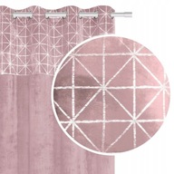 Blackout Curtain Powder Powder Pink 140x250 Velour Glossy