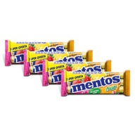 Mentos Ovocné žuvacie cukríky jahoda citrón pomaranč 3-balenie 38g x4