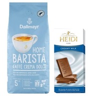 Dallmayr Home Barista Caffe Crema Zrnková káva Dolce 1kg + čokoláda