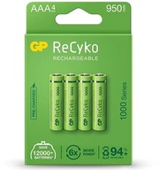 Batérie AAA GP RECYKO R03 950 mAh - 4 ks