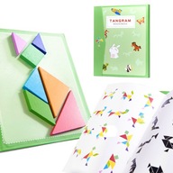 Skladačky Tangram puzzle pre deti 3+