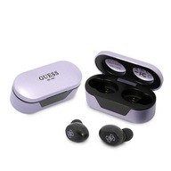 Bluetooth slúchadlá Guess, Wireless TWS + dokovacia stanica fialová