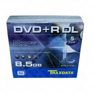 TRAXDATA DVD+R Double Layer 8,5 GB Box 5 ks