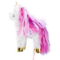 Jednorožec pinata k narodeninám 34 cm, mix farieb