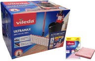 Vedro Vileda Ultramax 2v1 a plochý mop + handrička z mikrovlákna soft touch