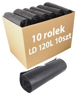 LD 120L vrecia na odpad 10 ks Sada 10 roliek