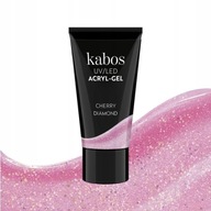 KABOS 2v1 Acryl Gel UV/LED akrylový gél na nechty Cherry Diamond 30g