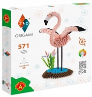 Kreatívna súprava papiera 3D Flamingo Origami