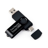 Pendrive 64 GB 3.0 USB-C TYP C ČIERNA + GRAVÍROVANIE VAŠEHO LOGA GADGET PRE SPOLOČNOSŤ