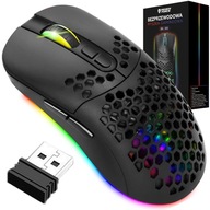 PRECÍZNA bezdrôtová RGB herná myš 7 tlačidiel + BLUETOOTH režim