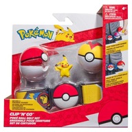 POKEMON CLIP N GO: TRÉNÉRNY PÁS + 2x POKBALL + PIKACHU MINIFIKAČKA