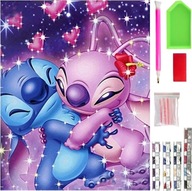 Diamantový obraz diamantový obraz pre maľovanie mozaiky Disney Lilo a Stich 5D