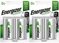 4x ENERGIZER R20 D HR20 2500 BATÉRIE