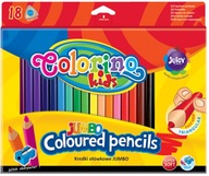 Ceruzkové pastelky Jumbo trojuholníkové 18 Colorino