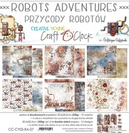 Craft O'Clock ROBOTS ADVENTURES sada papierov 30x30