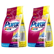 2x PUROX COLOR NEMECKY PRÁŠOK NA PRANIE 10KG 142 PRANÍ ORIGINAL HIT