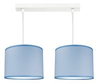 Závesné stropné svietidlo luster BLUE LAMPSHADE svietidlá lustre loft biela