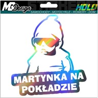 Nálepka na okno MARTYNKA ON BOARD HOLOGRAM