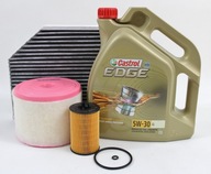 FILTRE + OLEJ CASTROL 5W30 5L Audi A6 C7 2.0TDI 190