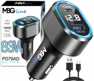 Nabíjačka do auta MBG Line USB C PD 65W + QC3.0