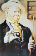 Biliardový plagát Bohatý muž s loptou 