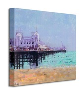 Pier England Brighton Pier - maľba na plátne 40x40