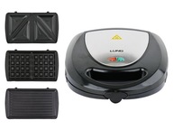 PANINI GRILL 760W + TOADER + LUND vaflovač 3v1