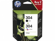 ORIGINÁLNY atrament HP 304 BLACK+COLOR 2620 2630