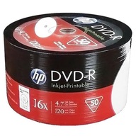 DVD HP DVD-R 4,7 GB 50 ks Potlačiteľné