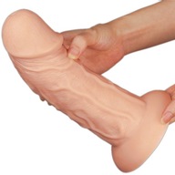 Zakrivený penis, veľké dildo XXL na prísavke