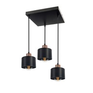 ZÁVESNÁ LAMPA, nastaviteľná, LED stropný LUSTER, GABRIEL LOFT, 3x E27