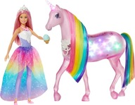 BARBIE DREAMTOPIA GWM78 JEDNOROŽEC Kúzlo svetiel s dúhovou hrivou