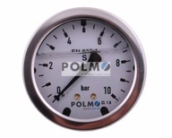 Glycerínový tlakomer M63 0-10 bar, zadná prípojka G1/4" POLMO