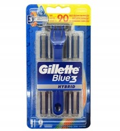 GILLETTE BLUE 3 HYBRID Razor + 9 nábojov