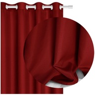 Červený polozatemňujúci záves s očkami 140x250 cm Viva
