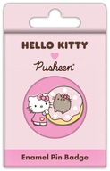 Pusheen Hello Kitty - smaltovaný špendlík