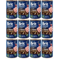 Brit Premium By Nature Kurča a srdiečka 12x400g