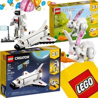 LEGO CREATOR 3V1 31134 VESMÍRNY RAKETODEN + LEGO 31133 KRÁLIK + TAŠKA ZDARMA