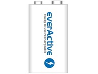 1 x nabíjateľná batéria everActive 9V 250mAh R2U