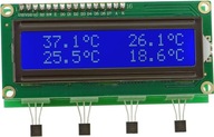 4-kanálový digitálny teplomer, DIY, AVT3085 B