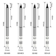 GVDA GD-ILS GD-B2 GD-K65 Sada hrotov GD-BC3 pre spájkovačku GD300