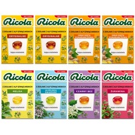 Ricola sada bylinkových cukríkov, mix príchutí, 8x27,5g