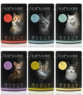 CAT'S LOVE v prírodnom želé mix 12x85g